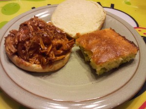 Slow Cooker BBQ Chicken & Broccoli Cheese Cornbread