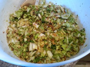 Finished Chinese Napa cabbage salad