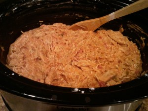 Slow Cooker Sour Cream Salsa Chicken