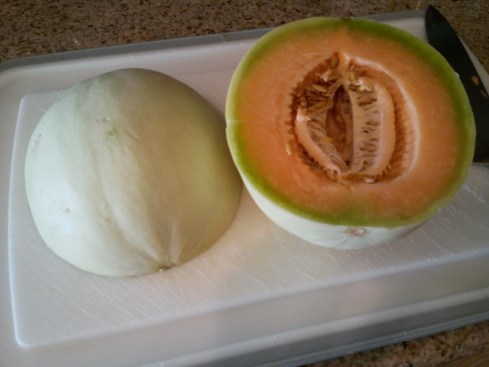 Inside of mixed melon