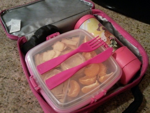 Salad To Go in lunch box with Thermos FUNtainer and ice pack