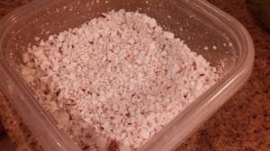 Coconut through the food processor