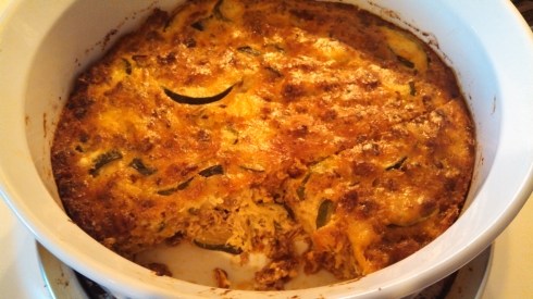 Summer Squash, Sausage and Egg Bake