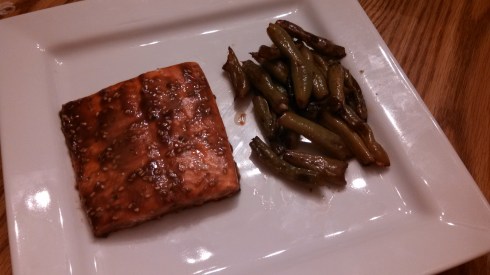 Salmon with Honey Balsamic Glaze