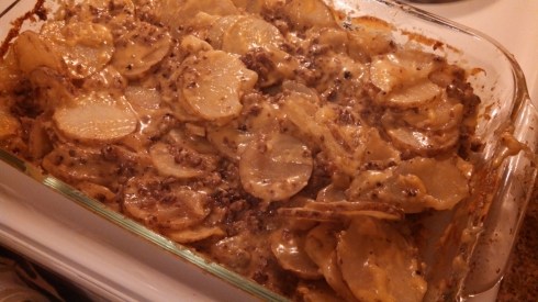 Cheesy Hamburger Potato Casserole