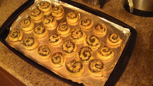 Finished Pesto Pinwheels