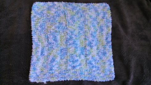 Lovey Blanket in Bernat Pipsqueak Funny Bunny