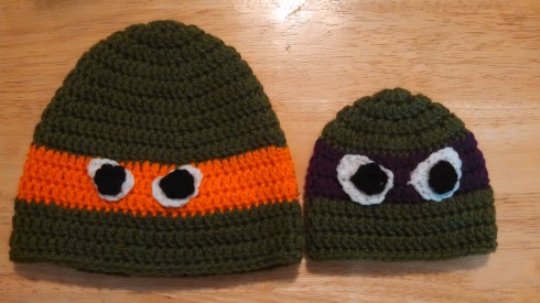 Orange and Purple Ninja Turtles