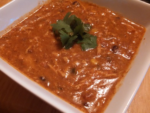 Slow Cooker Chicken Enchilada Soup